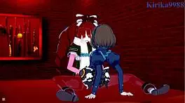 garie and maria in symphogear hentai cartoon