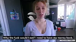 Useless cleaner makes up for mistakes by offering her wet pussy for a hard bang.