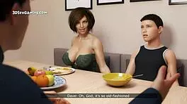 Stepmom Eases My Tension with Hot Blowjob and Handjob in 3D Anime Cheating Scene