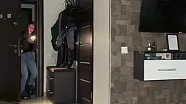 Home camera caught me banging my ex-girlfriend hard after she snuck in