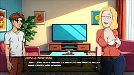 Is beth turned into a sexbot in this hentai game episode?