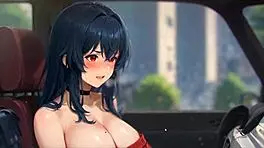 horny girlfriend rips his shirt off in the romance game