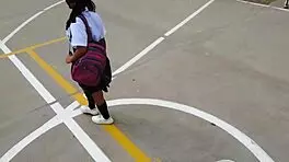 how does a peruvian guy pick up a schoolgirl in his mototaxi for outdoor action?