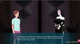 In Sexnote, I as priest Anan fuck the nun in the church confession box