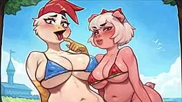 嘿，被女友和她的性教育老师抓到勃起？