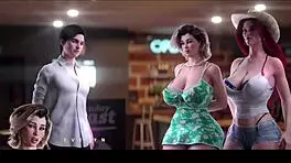 yo, stepmother and step aunty getting wild at the bar in 3d hentai! 😜