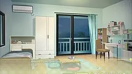 summer clover's sexy boss offers a quickie in the harem game if you're horny