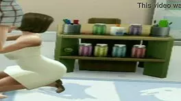 brunette teen deepthroats her teacher's big cock during lunch break, sucking it hard and enjoying the old-young action