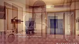 summer clover harem hentai game ep 8 caught half naked with huge boner