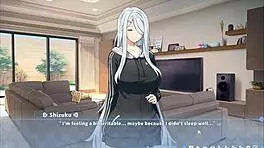 summer clover harem hentai game ep 8 caught half naked with huge boner