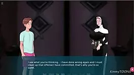 In Sexnote, I as priest Anan fuck the nun in the church confession box