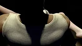 3d cute blonde babe bangs big dick stranger hard