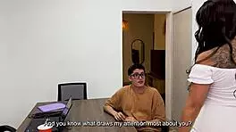 Daniela Andrea Fucks Her Candidate In An Interview With Handjob And Pussy Lips