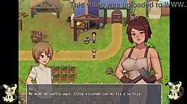 daily life hentai game spying bathroom seeing blacksmith's big tits part 4