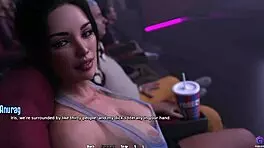 Damn! Horny Stepsister Sucks Me Off During Movie Night in 3D Hentai