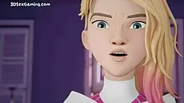 Spidey sex with Gwen Stacy and Miles in doggystyle creampie outdoor 3D anime 😏