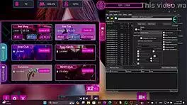 Curvy teen with huge tits plays sex doll simulator nude. Intense game action.