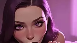 cute gothic girl craves bbc cum in mouth pov