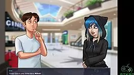 summertime saga episode 87 plan for busty odette to catch little redhead grace