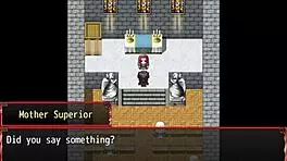 In this hentai game episode, the gym workout exposes her pussy in the harem world.