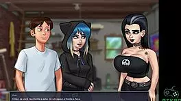 summertime saga episode 87 plan for busty odette to catch little redhead grace