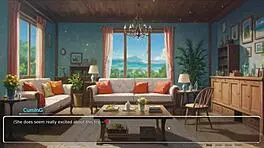 Blurring walls romance hentai game ep 3 teasing boyfriend with voyeurism ideas