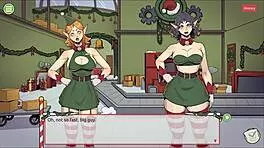 claus secret surprise xmas hentai game ep 2, christmas factory now making sextoy