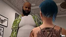 Emo girl seduces BBC stepdad