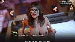 big tits redhead teen in glasses gets her tight pussy fucked and creampied by big cock in taboo university steam game 3d animated hentai part 6