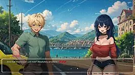 Blurring walls romance hentai game ep 3 teasing boyfriend with voyeurism ideas