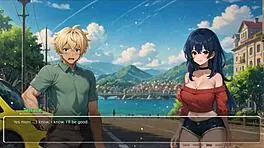 Blurring walls romance hentai game ep 3 teasing boyfriend with voyeurism ideas