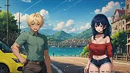 Blurring walls romance hentai game ep 3 teasing boyfriend with voyeurism ideas