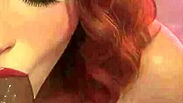 Redhead stepsister intensely sucks big black cock at club pov.