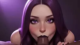 cute gothic girl craves bbc cum in mouth pov