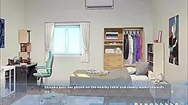 Summer clover dominates with bdsm session and footjob in harem game.