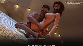 big tits redhead teen in glasses gets her tight pussy fucked and creampied by big cock in taboo university steam game 3d animated hentai part 6