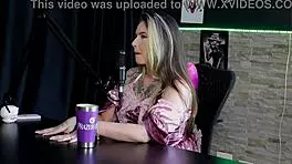 Raphaela Savanah in Sheer Red Halloween Fetish