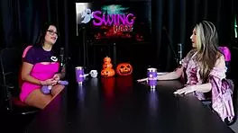 Raphaela Savanah in Sheer Red Halloween Fetish