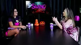 Raphaela Savanah in Sheer Red Halloween Fetish