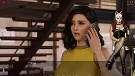 ms denvers plays a sexy porn game as a gamergirl