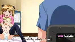 Petite stepsister rubs tight pussy in uncensored hentai action!