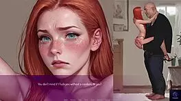 curvy wife fucks husband's boss in 3d cartoon blowbang