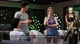 ms denvers plays a sexy porn game as a gamergirl