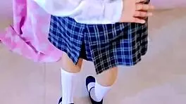 Sensual lesbians squirt and play with toys