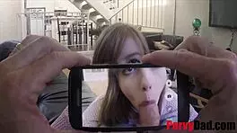 yo, check stepdad recording dolly leigh’s tight 18+ pussy getting pounded