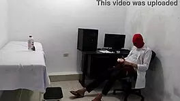 Perverted Doctor Masturbates After Treating Cute Patient