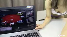 couldn't resist cumming inside my stepsister's tight pussy with that monster cock