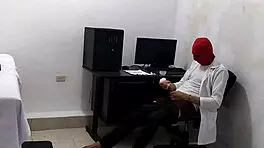 Perverted Doctor Masturbates After Treating Cute Patient