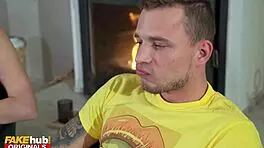 FakeHub - Thanksgiving Dinner Turns Kinky as Horny Step Mom MILF Seduces Teen 18+ Step Son. She Offers Ass for Anal and Pussy for Creampie After Blowjob!