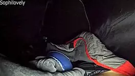 Camping trip turns wild with my curvy stepsister inside the tent